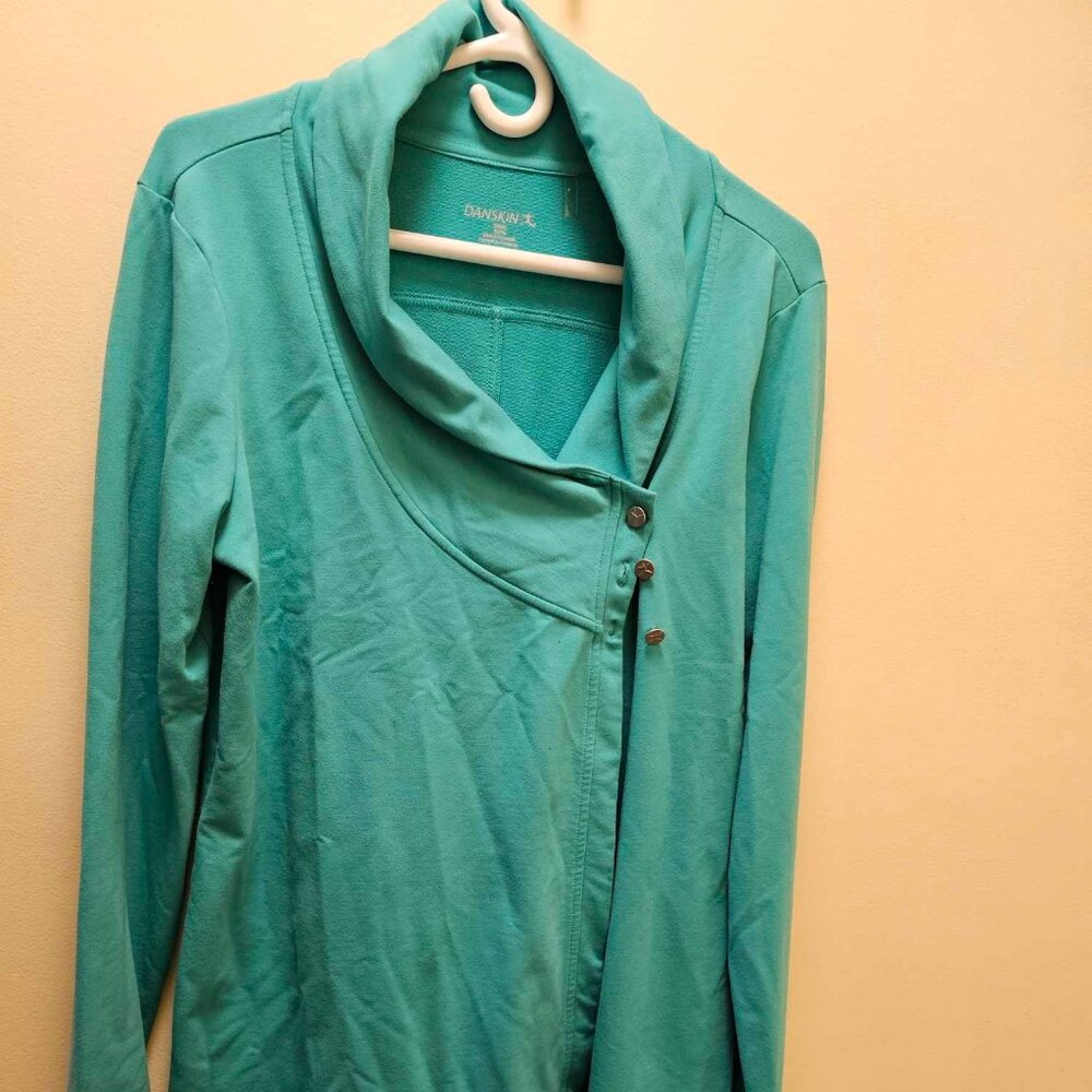 Danskin Asymmetrical Activewear Cardigan